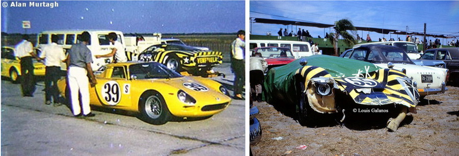 Sebring '68 - El Ferrari 250 LM Ortega-Merello y el Porsche 906 Capriles Atencio - racingsportscar.com - Louis Galanos_redimensionar.jpg